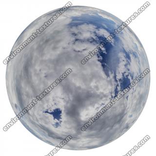 HDRi Skydome of Blue Clouded Sky 16K